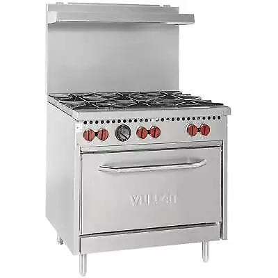 Vulcan Natural Gas 6 Burner 36  Range With Standard Oven - 198000 BTU • $2526.34