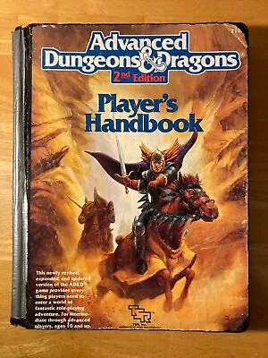 1989 AD&D 2nd Edition Player's Handbook SIGNED By LARRY ELMORE TSR 2101 Damaged • $39.99