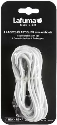 Lafuma Elastic Laces With Tips For RSX/RSXA Set Of 4 Laces Color White LFM23 • £18.99