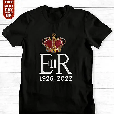 £9.99 • Buy Queen Elizabeth II Coat Of Arms Emblem Monarch Crown Union Jack Unisex T-Shirt