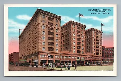 Multnomah Hotel Portland Oregon Postcard • $3.62