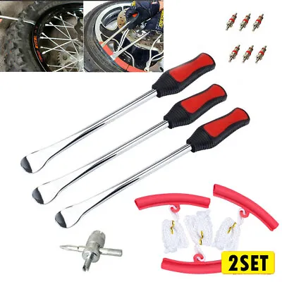 26Pcs Tire Lever Spoon Motorcycle Tool Tire Change Bicycle Dirt Bike Touring Kit • $50.38