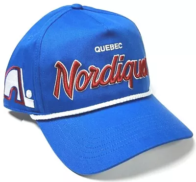 Quebec Nordiques NHL '47 Blue Raz Vintage Hitch Rope Hat Cap Adult Snapback • $24.99