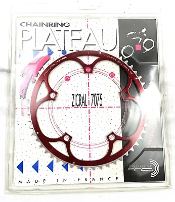 Specialties TA Plateau Alloy Chainring 52 Tooth NOS 135bcd Vintage Red • $34.89
