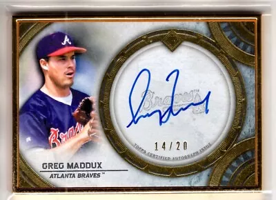 2022 Topps Transcendent Auto GREG MADDUX Gold Framed AUTOGRAPH 14/20 • $149.99