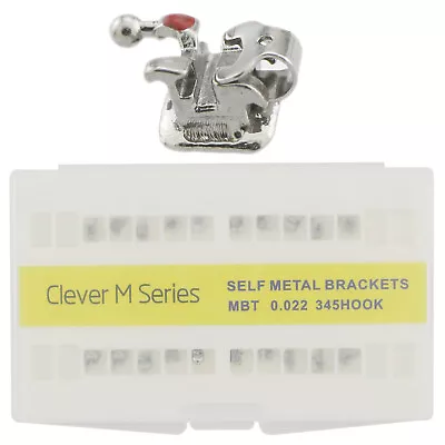 Orthodontic Self-Ligating Brackets 022 MBT Interactive Braces 345 Hook Fits GAC • $62.99