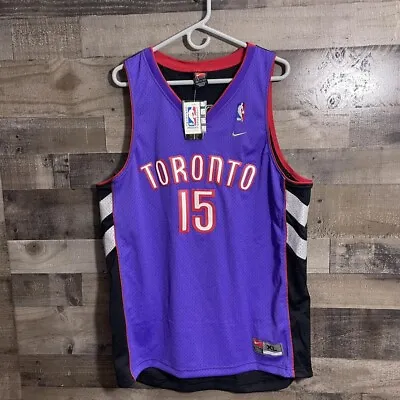 New Vintage NBA Toronto Raptors Jersey Authentic Nike Vince Carter #15 Size XL • $100