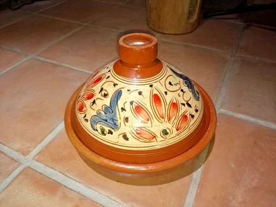 $15.50 • Buy Moroccan Terracotta Cooking Tajine  Hand Made 