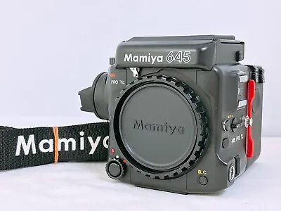 🟢MINT🟢 Mamiya 645 Pro TL Film Camera Body + Waist Finder + Strap Japan 597.1 • $659.99