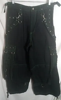 Tripp NYC Men's L Black Pants Zip Off Shorts Goth Grunge Vintage 90's   • $149.95