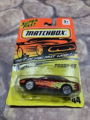 Matchbox Probe GT #44 Red Super Fast 1994. NEW COLOR. Bent Card. • $3.99