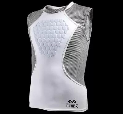 💥McDavid Hex Pad Sternum Shirt Body Shirt W/Mesh Top Youth Small 💥 • $17.99