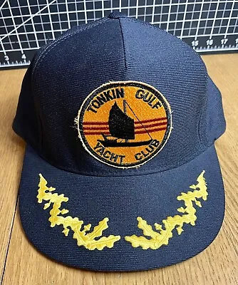 TONKIN GULF YACHT CLUB Snapback Baseball Hat - Black - EUC -Smoke Free Home • $8