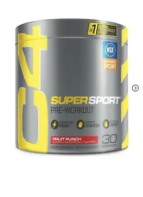 Cellucor C4 Super Sport Pre-workout Fruit Punch - 30 Servings Expires 3/2025 • $14.99