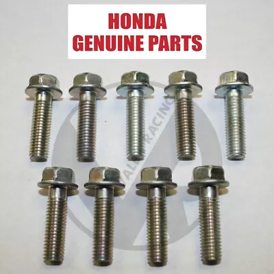 Honda OEM Exhaust Manifold Bolts For Honda Acura  B/D Series Civic Integra 9PC • $19.95