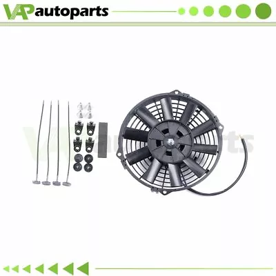 Radiator Condenser Cooling Fan Assembly Universal 9  Inch 12V Pull Push 1600CFM • $23.49