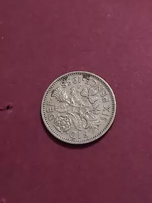 1958 Elizabeth II Sixpence Coin         • £1