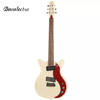 Danelectro '59XT Classic Electric Guitar Vintage Cream W/ Wilkinson Tremolo • $599