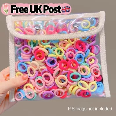 £2.90 • Buy 50pcs Kids Small Elastic Hair Bands Hair Bobbles Baby Girl Mixed Pastel Colour