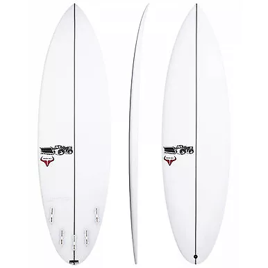 JS Raging Bull Round Tail 6ft 6 FCSII 5 Fin Surfboard- 6ft 6 - • $999
