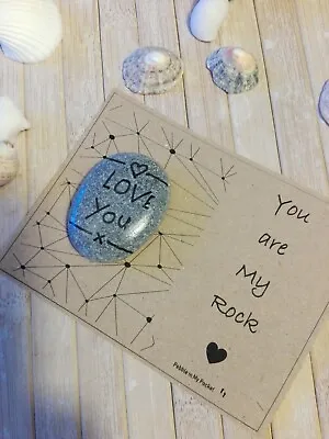 £2.99 • Buy Valentines Anniversary Love You Charm Card Gift Keepsake Present Token My Rock