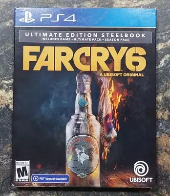 Far Cry 6 Ultimate Edition SteelBook PS4 (2021)--CIB • $25