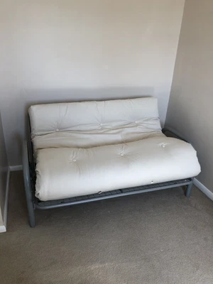 £90 • Buy Argos Home Mexico 2 Seater Futon Sofa Bed - Cream