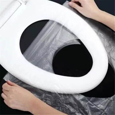 £3.79 • Buy 10Pcs Biodegradable Disposable Plastic Toilet Seat Cover Travel Covers Hygienic