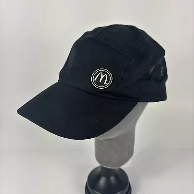 Mcdonalds Hat Adult Strapback Black 5 Panel Baseball Cap Employee Uniform • $12.32