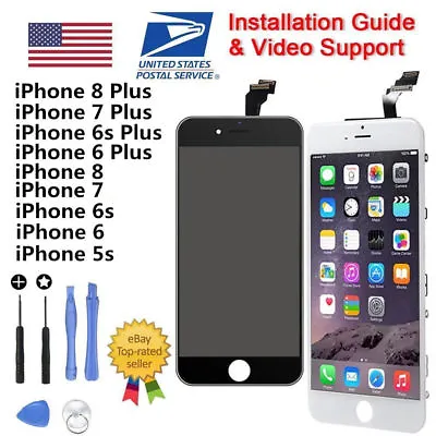 LCD Display Touch Screen Digitizer Assembly For IPhone 7 7 Plus 8 PLUS 6S 6G LOT • $0.99