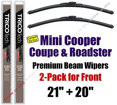 Wipers 2-Pack Premium Wiper Beam Blades - Fit 2014-2015 Mini Cooper - 19200/210 • $28.76