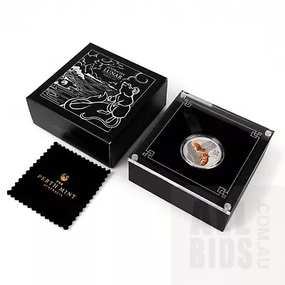 2020 Australian Lunar III Year MOUSE 1/2oz 50c Cents Coloured Silver Proof Coin • $84.81