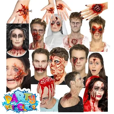 Halloween Zombie Prosthetic Wound Kit Latex Scar Blood Make Up Fancy Dress Gore • £5.75