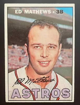 1967 Topps Baseball Card #166 Ed Matthews • $9