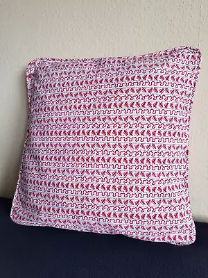 IKEA Sofa Cushion Decorative Cushion Alvine Cranes Pillowcase + Filling White/red 45x45 Cm • £15.40