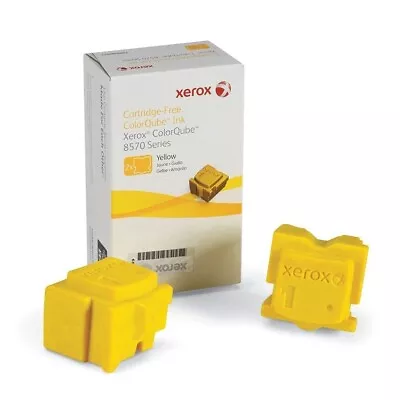 Xerox 108R00933 Genuine Yellow Ink Toner Cartridge Color Qube 8570 8580 . • £72.95