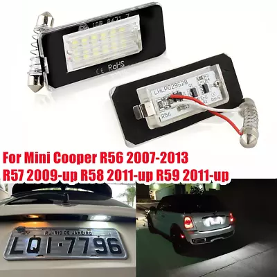 2 For 2007-2015 Mini Cooper R56 R57 R58 LED License Plate Light Lamp Replacement • $11.39