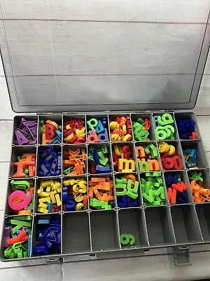 Magnetic Alphabet Letters In Carrying Case - 596 Pieces • $40