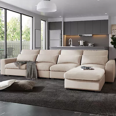 Modern Convertible Sectional Sofa Couch L-Shape Sofa With Reversible Chaise • $1061.34