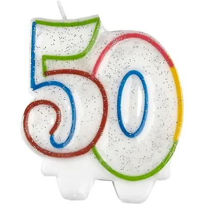 Amscan 50th Birthday Candle SG30047 • £6.59