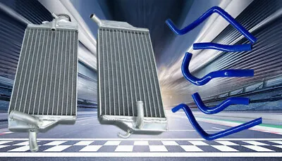 Aluminum Radiator FOR Honda CR125 CR125R CR 125 04 2004 + SILICONE HOSE BLUE • $98