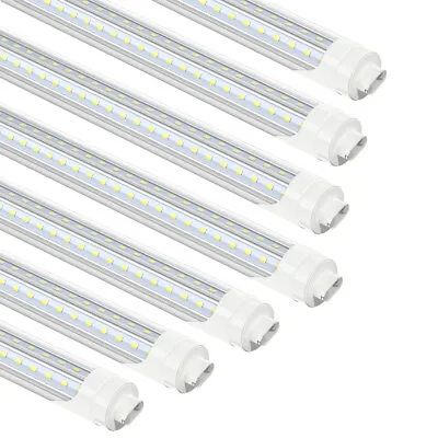 8FT R17d HO 72W T8 LED Tube Light Bulbs V-shape 8 Foot LED Shop Light Bulb 6500K • $280.61