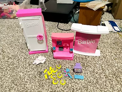 Vintage 1995 Barbie Mattel So Much To Do Bank Play Set With Vault / ATM / Acces • $19.99