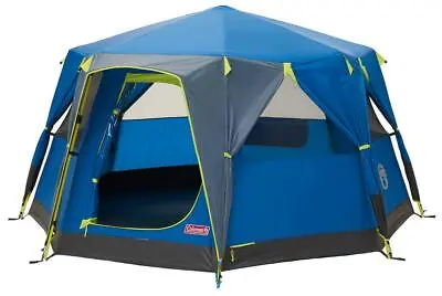 Coleman OctaGo Octagon Tent In Blue 3 Person Festival Garden Camping Yurt Style • £179.90