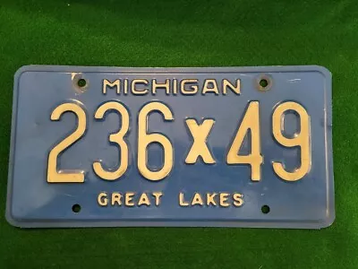 Circa 1979 Michigan Municipal License Plate: #236x49 • $9.95