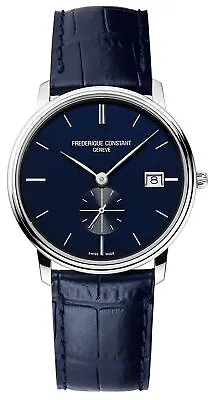 Frederique Constant Slimline Quartz Movement Blue Dial Men's Watch FC-245N4S6 • $749.99