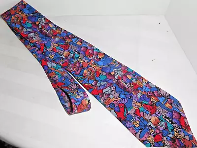 Necktie By Molecular Expressions Moon Rock Collection Apollo 12 Silk Multicolor • $15