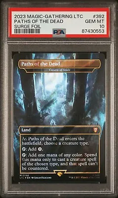 PSA 10 Paths Of The Dead - Cavern Of Souls 0392 | Surge Foil | MTG LOTR (Only 1) • $275