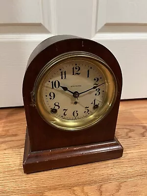 Antique Seth Thomas Cathedral Mantle Clock With Boy On Fence Pendulum Bob • $49.99