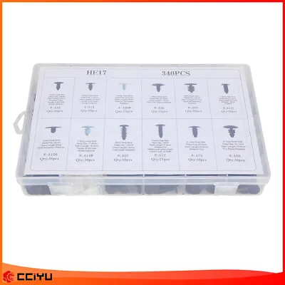 340pcs Auto Car Push Retainer Pin Rivet Trim Clip Panel Moulding Assortment • $14.45